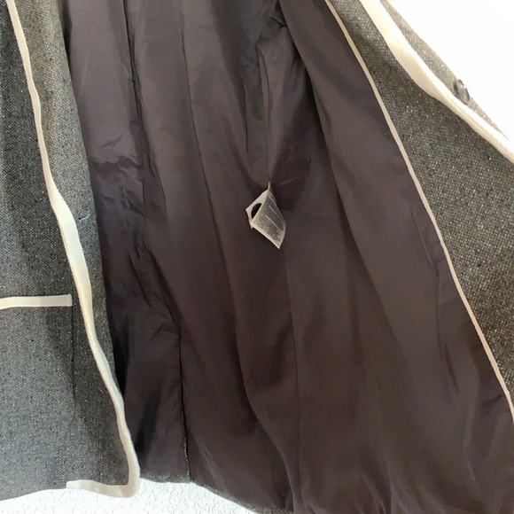 NWOT Banana Republic | Jacket tweed grey and white - Picture 8 of 13